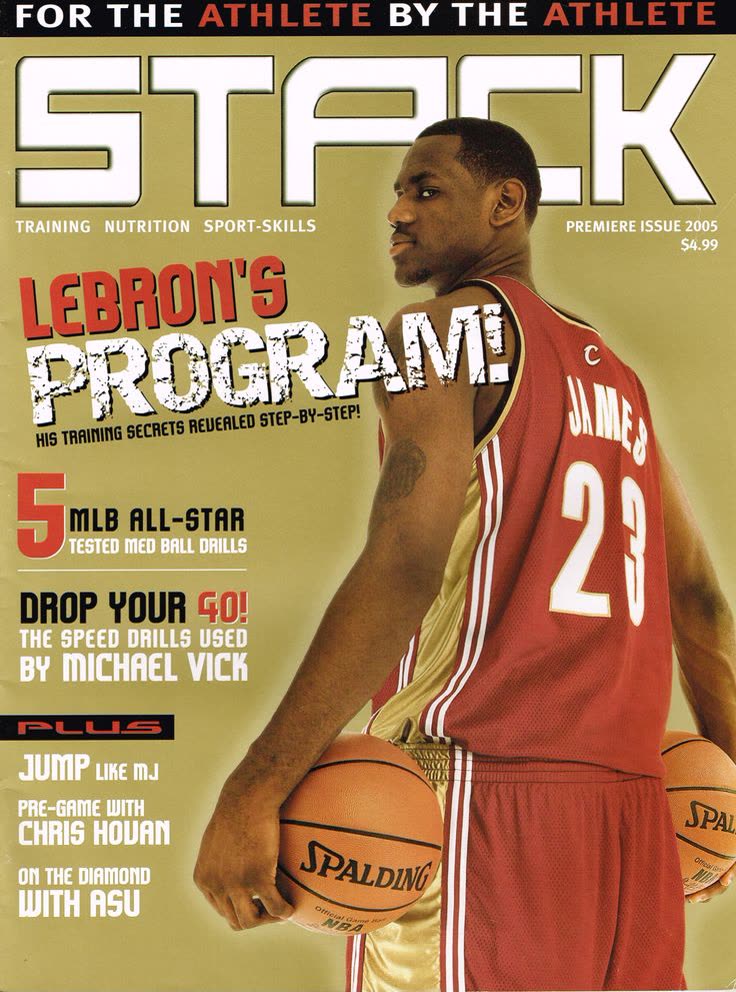 LeBron James on the first issue of STACK Magazine