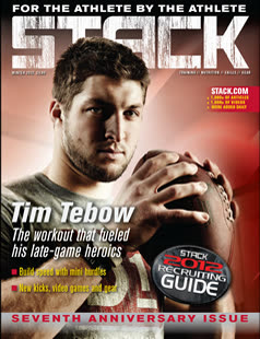 Tim Tebow on the cover of STACK Magazine